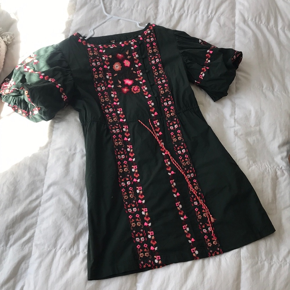 Embroidered free people dress